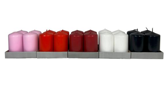 Kerze Winston - Rot/Schwarz, Basics, Naturmaterialien (6/10cm) - Ondega