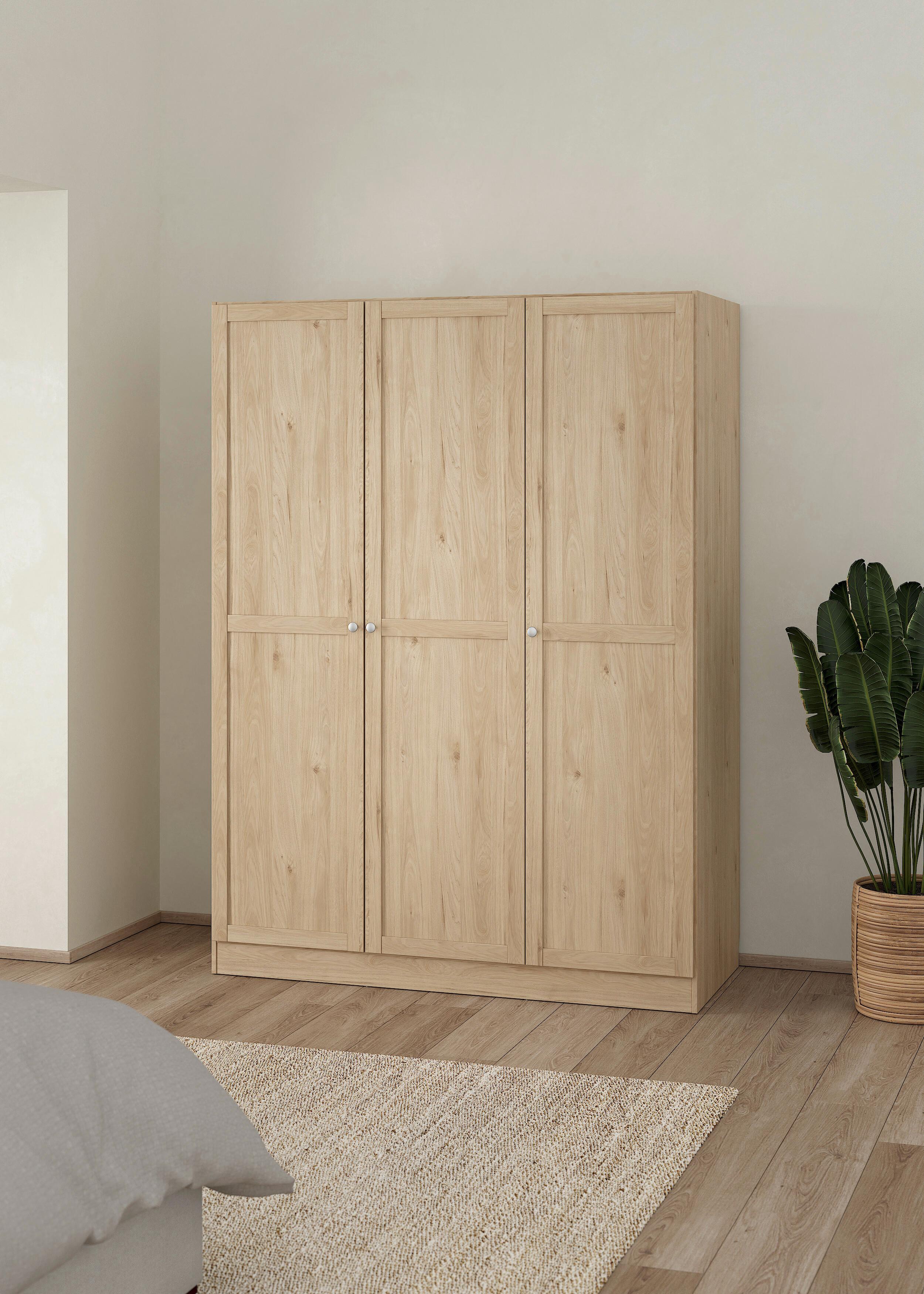 Drehtürschrank Billund Eichefarben, B: 147 Cm - Eichefarben, MODERN, Holzwerkstoff (147/200/61,7cm) - MID.YOU