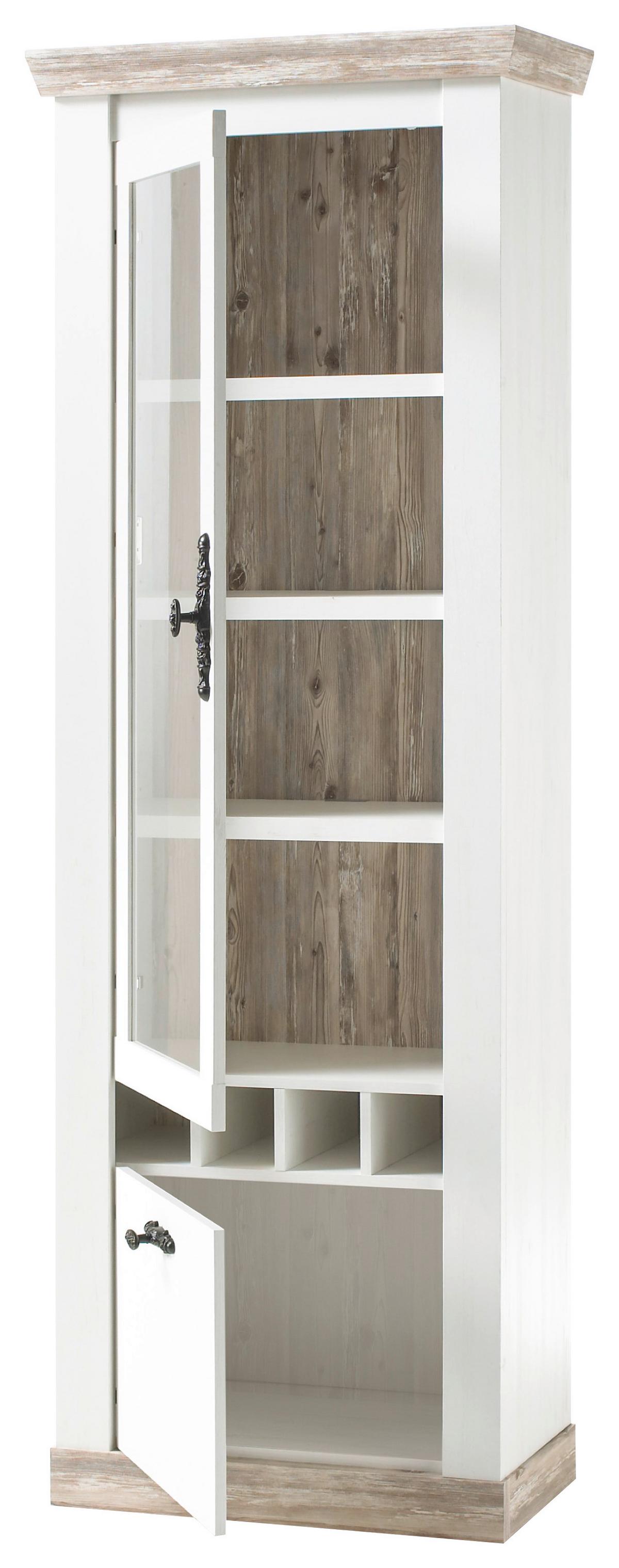 Vitrine Florenz Pinienfarben B: 71cm - Pinienfarben, Design, Holzwerkstoff (71/201/37cm) - MID.YOU