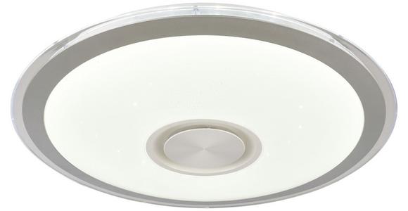 Led-deckenleuchte Karin Ø 42 Cm Mit Farbwechsler - Chromfarben/Weiß, MODERN, Kunststoff/Metall (40cm) - Luca Bessoni