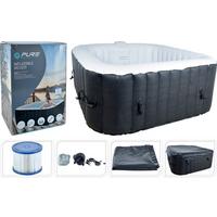 Whirlpool Jacuzzi - Schwarz, LIFESTYLE, Kunststoff (150/65/150cm)