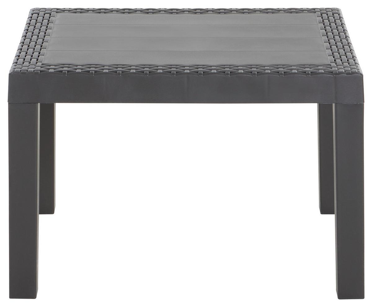 Gartengarnitur Jungle - Anthrazit/Hellgrau, Basics, Kunststoff