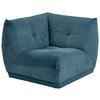Modul Sofa Giselle Ecke B: 105 cm Cord Petrol - Petrol, Trend, Textil (105/80/105cm) - Livetastic