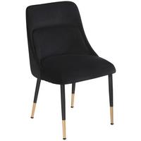 Židle černa/zlatá - černá/barvy zlata, Design, kov/textil (49/85/56cm) - Livetastic