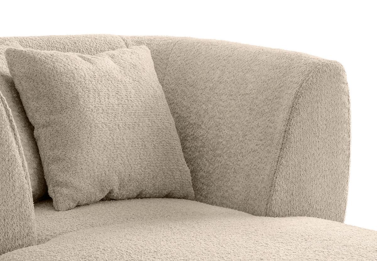 Xxl-sessel Inkl. Zierkissen Colori Beige - Beige/Schwarz, MODERN, Textil (108/84/155cm) - MID.YOU