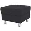 Polsterhocker Jamie Schlammfarben Webstoff H: 40cm - Chromfarben/Schlammfarben, KONVENTIONELL, Textil (54/40/54cm) - MID.YOU