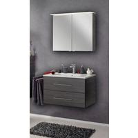 Badezimmer B.Perfekt Eichefarben 3-Teilig - Eichefarben/Weiß, Basics, Glas/Keramik (82cm) - MID.YOU