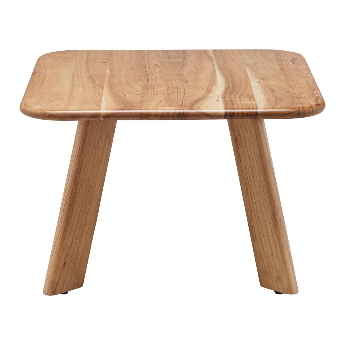 Konferenční stolek LIZA akácie 70x70cm - barvy akácie, Moderní, dřevo (70/70/45cm) - Premium Living