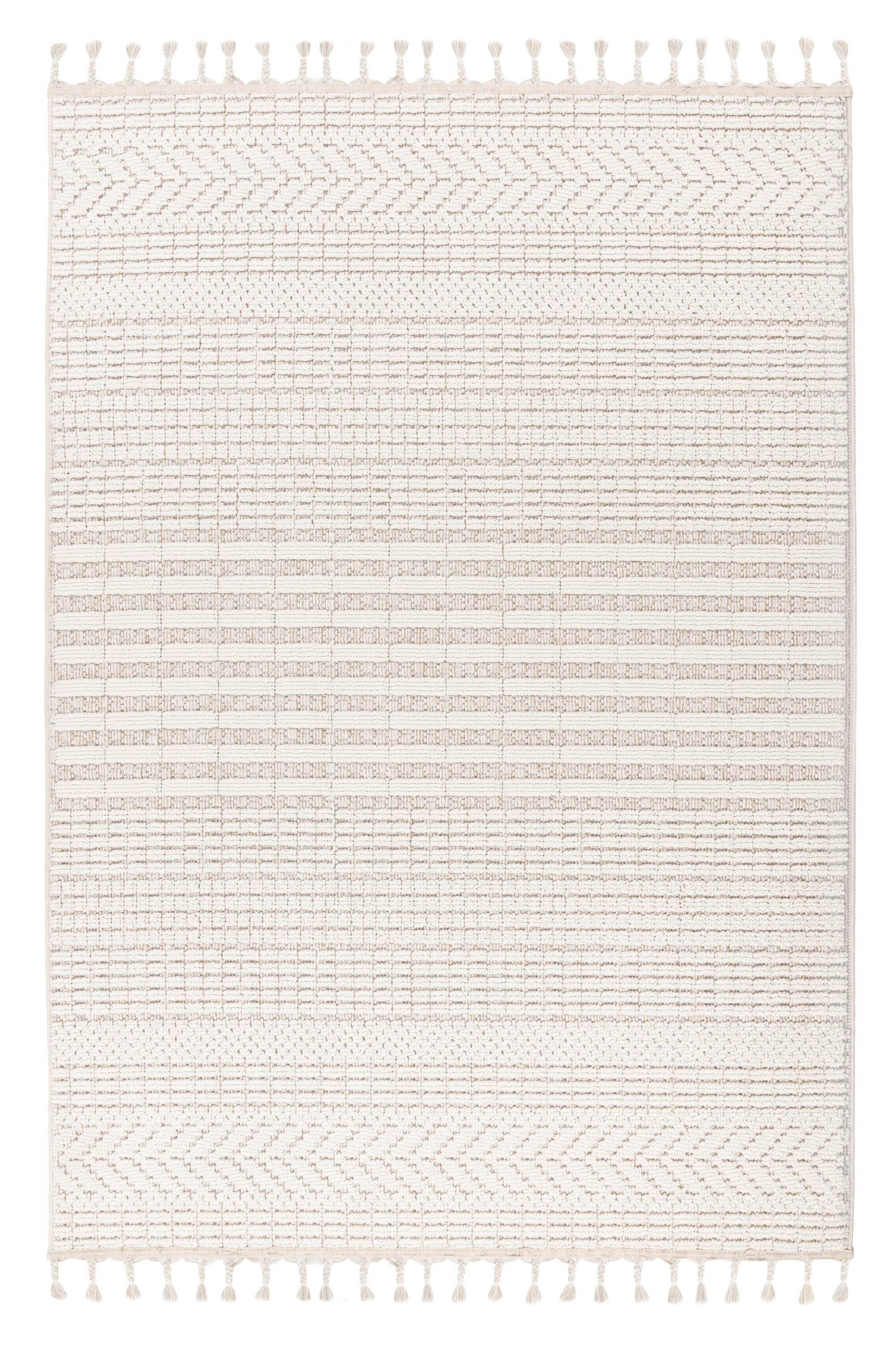 Flachwebteppich Elfenbein, Bxl: Ca. 160x230 Cm - Elfenbein, Basics, Textil (160/230cm) - Kayoom