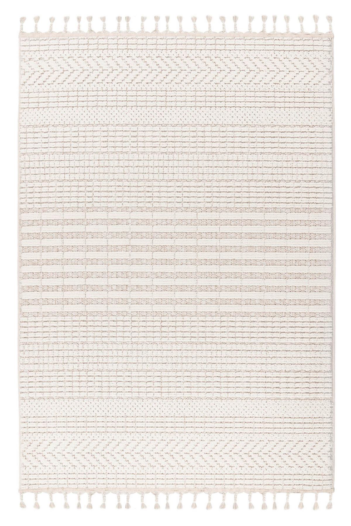 Flachwebteppich Elfenbein, Bxl: Ca. 160x230 Cm - Elfenbein, Basics, Textil (160/230cm) - Kayoom