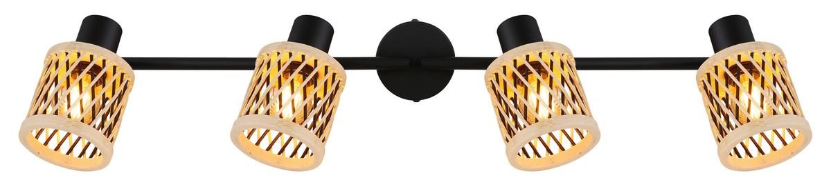 STRAHLER Mali - Schwarz/Naturfarben, Natur, Holz/Metall (70/8,5/19cm) - Globo