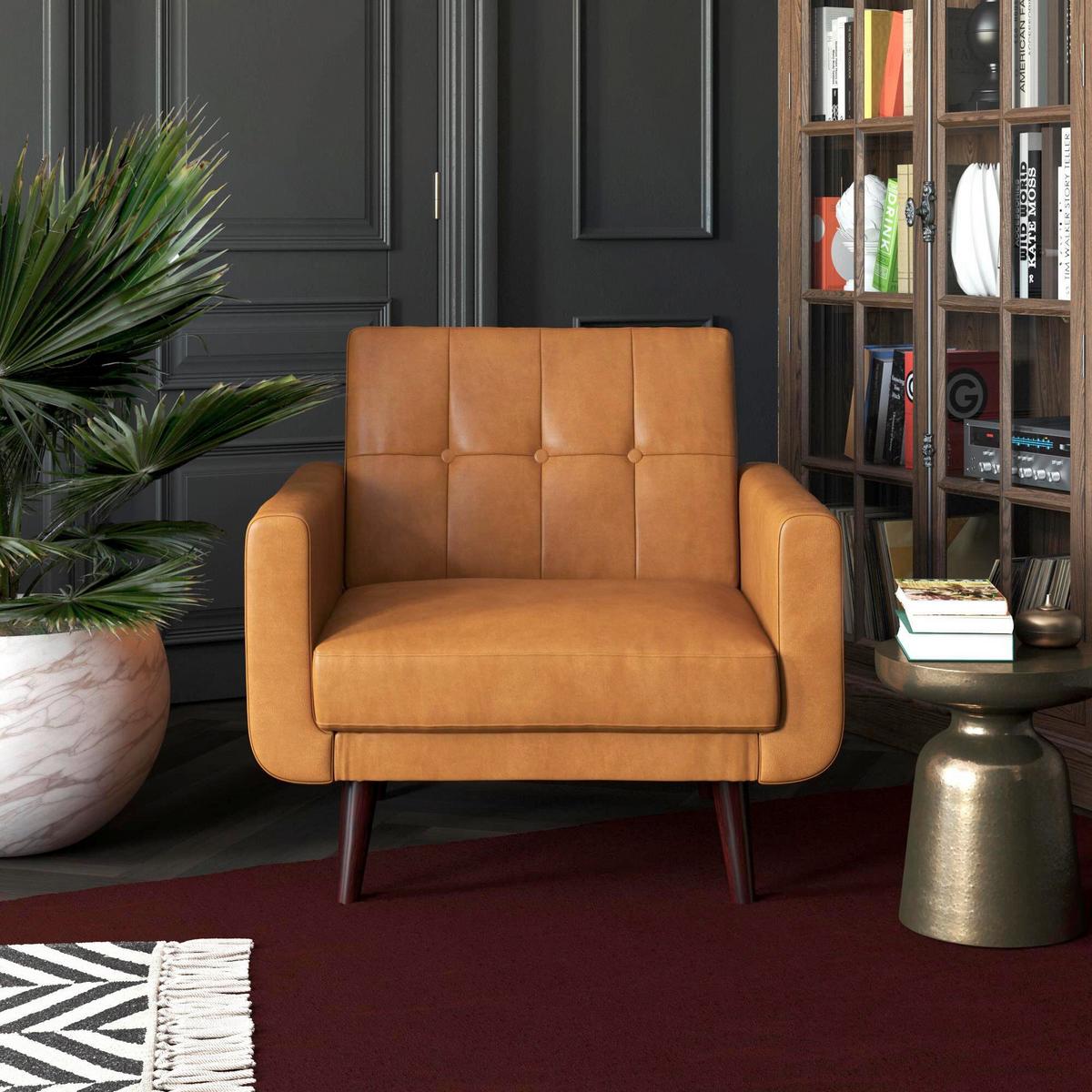 Sessel Nola Braun B: 93cm - Braun, Design, Holzwerkstoff/Textil (93/81/85cm) - MID.YOU