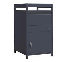 Paketbox Louis Grau - Anthrazit, MODERN, Metall (68/80/124cm)