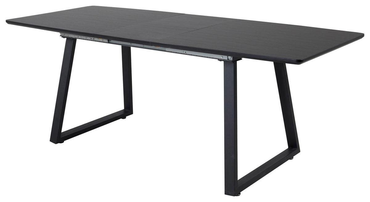 Esstisch Inca - Schwarz, Design, Holz/Holzwerkstoff (160-200/85/75cm) - Livetastic