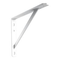 Fachbodenhalter Obelix Metall Weiß L: 30 Cm - Weiß, MODERN, Metall (30cm)