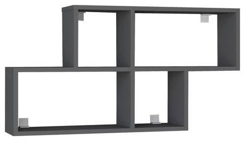 Wandregal Lusas B: 100 Cm Anthrazit