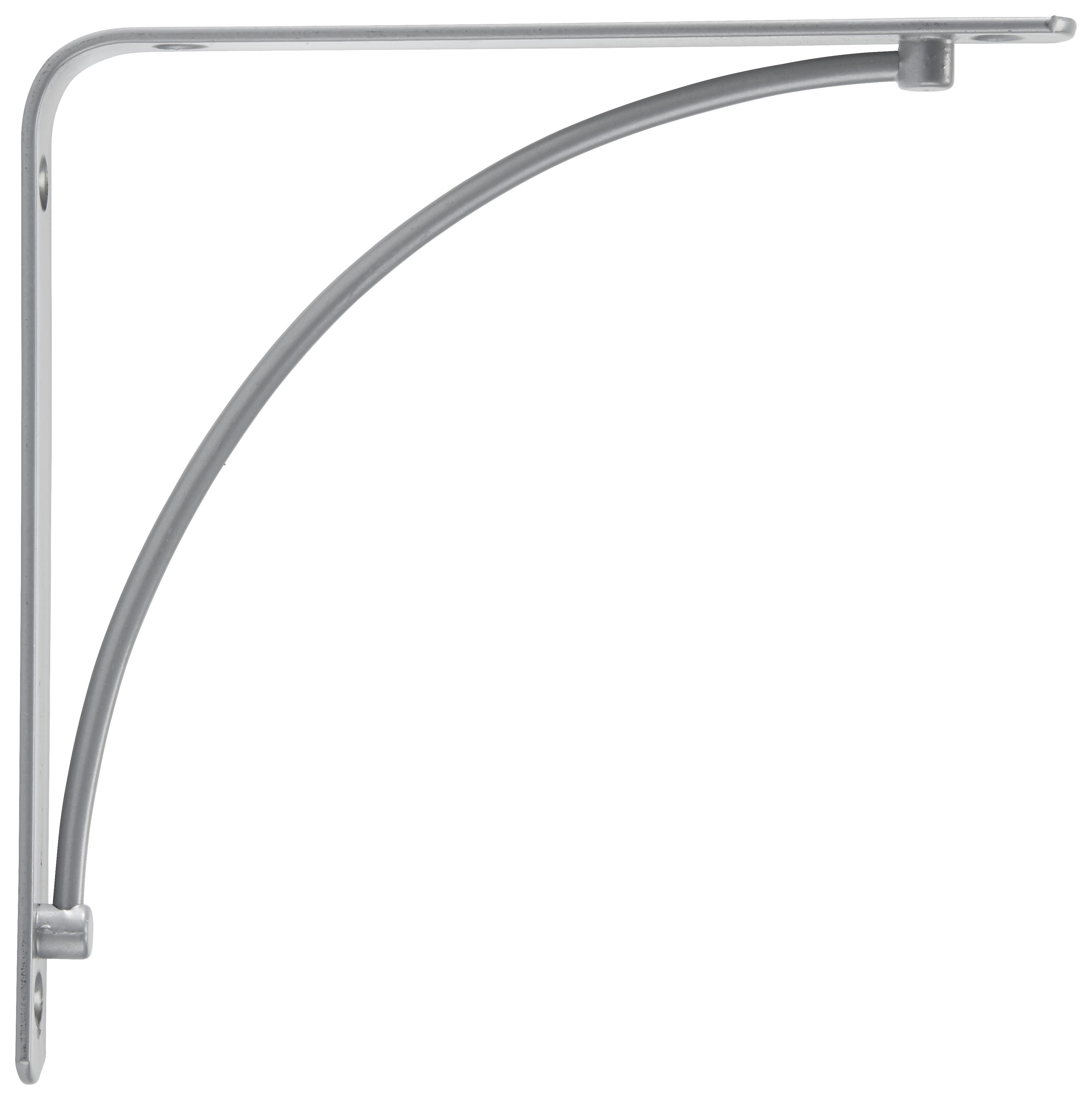 Držák Na Stěnu Bracket -Sb- - barvy stříbra, Moderní, kov (20/20/2cm) - Modern Living