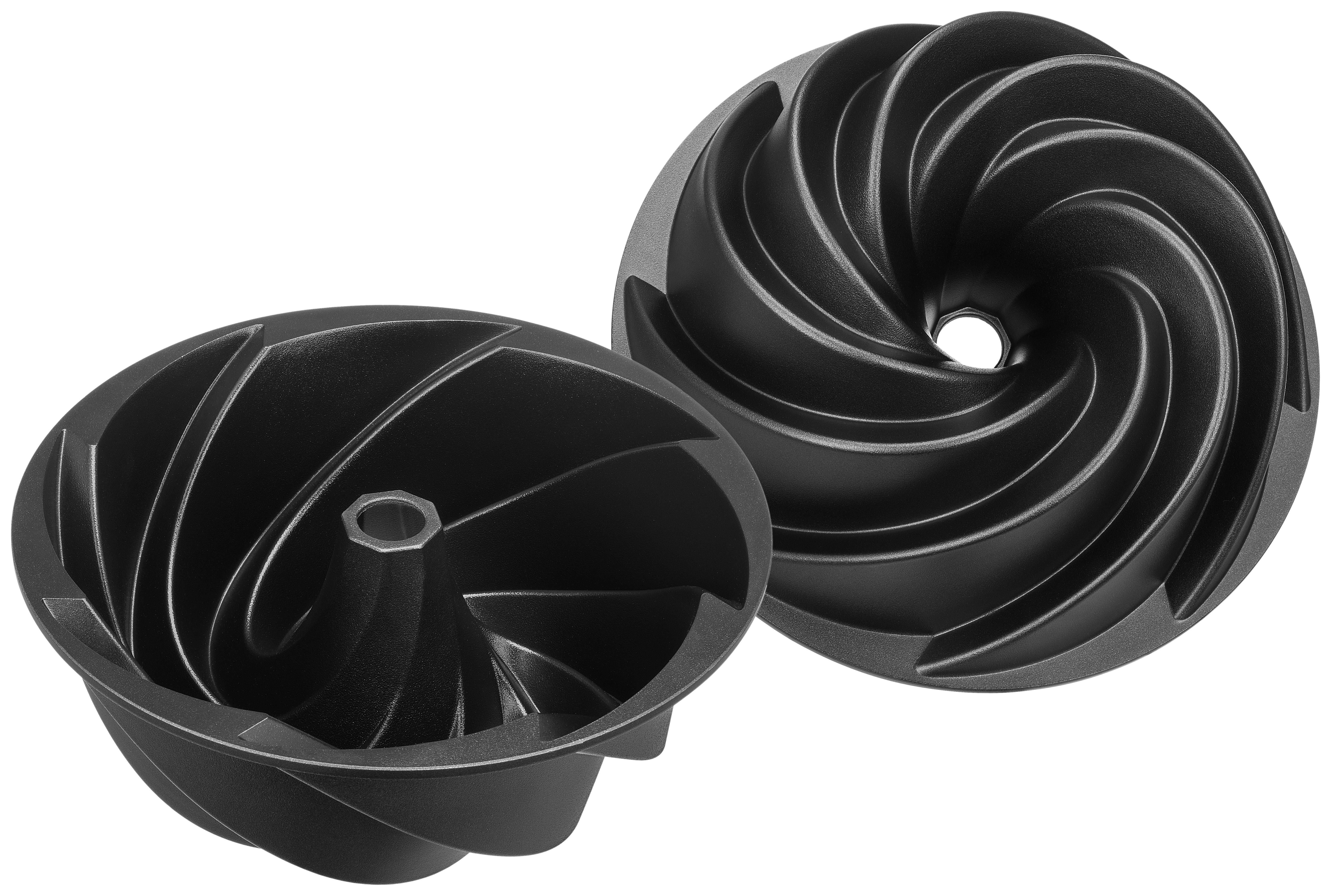 Gugelhupfform Gloria - Schwarz, Basics, Metall (24/9cm) - James Wood