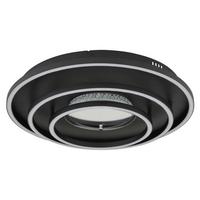 LED-Deckenleuchte Memory-Funktion - Schwarz/Weiß, Design, Kunststoff/Metall (72,2/51,7/10cm) - Globo