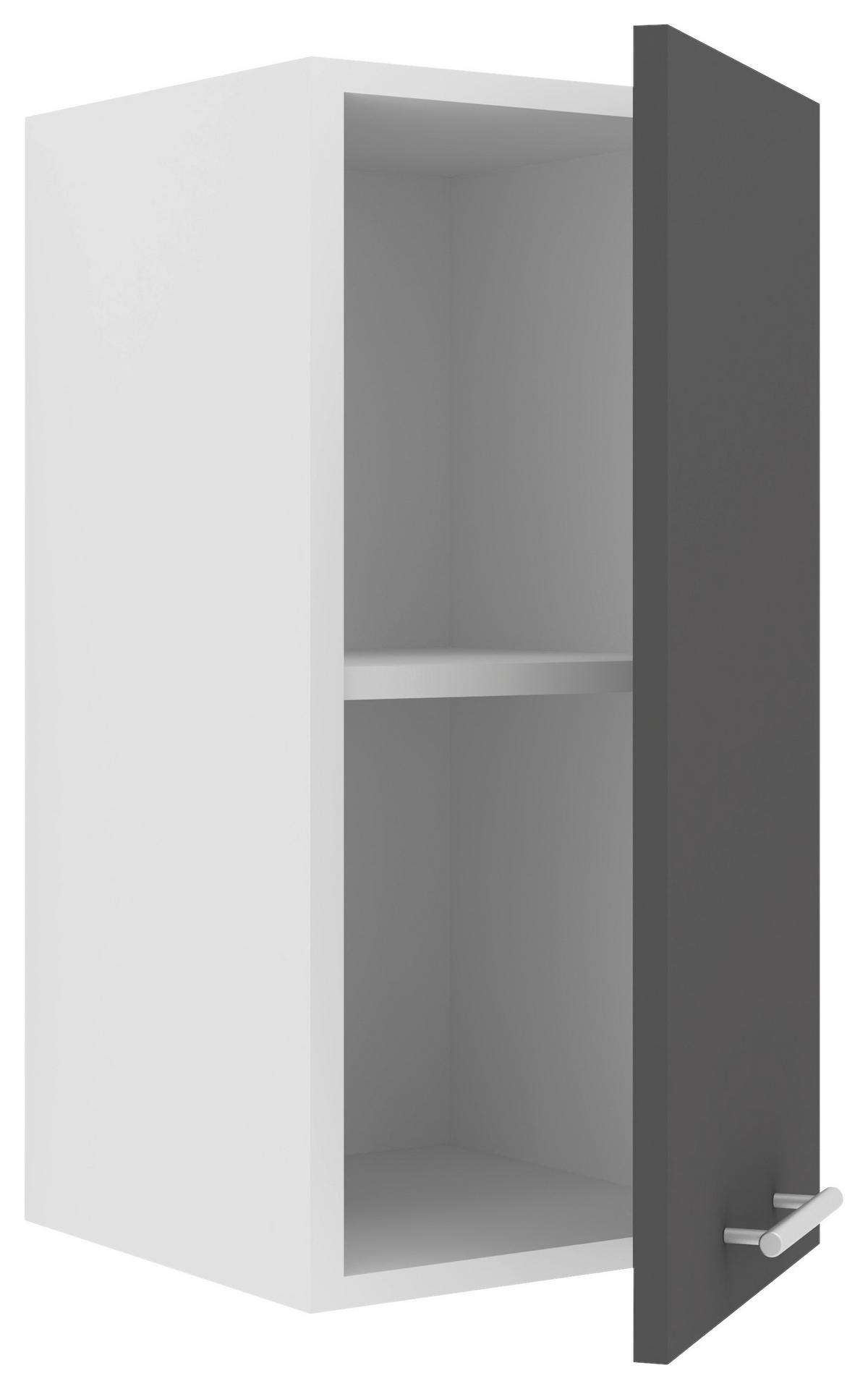 Küchenoberschrank Esilo B: 30 Cm Anthrazit/weiß - Anthrazit/Weiß, KONVENTIONELL, Holzwerkstoff (30/60/31cm) - MID.YOU