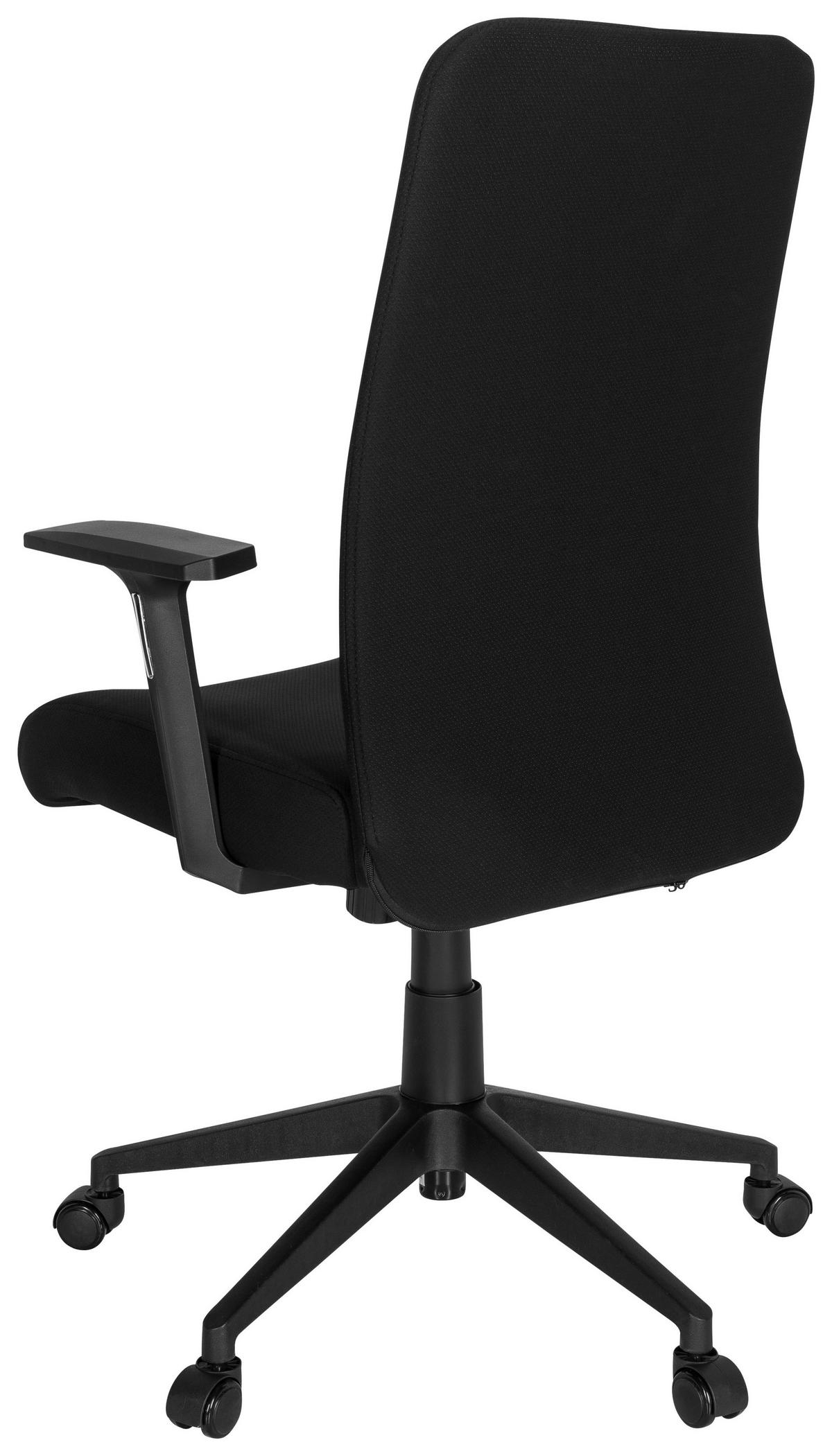 Drehstuhl Cosio I Schwarz - Schwarz, MODERN, Kunststoff/Textil (65/120/62cm) - MID.YOU