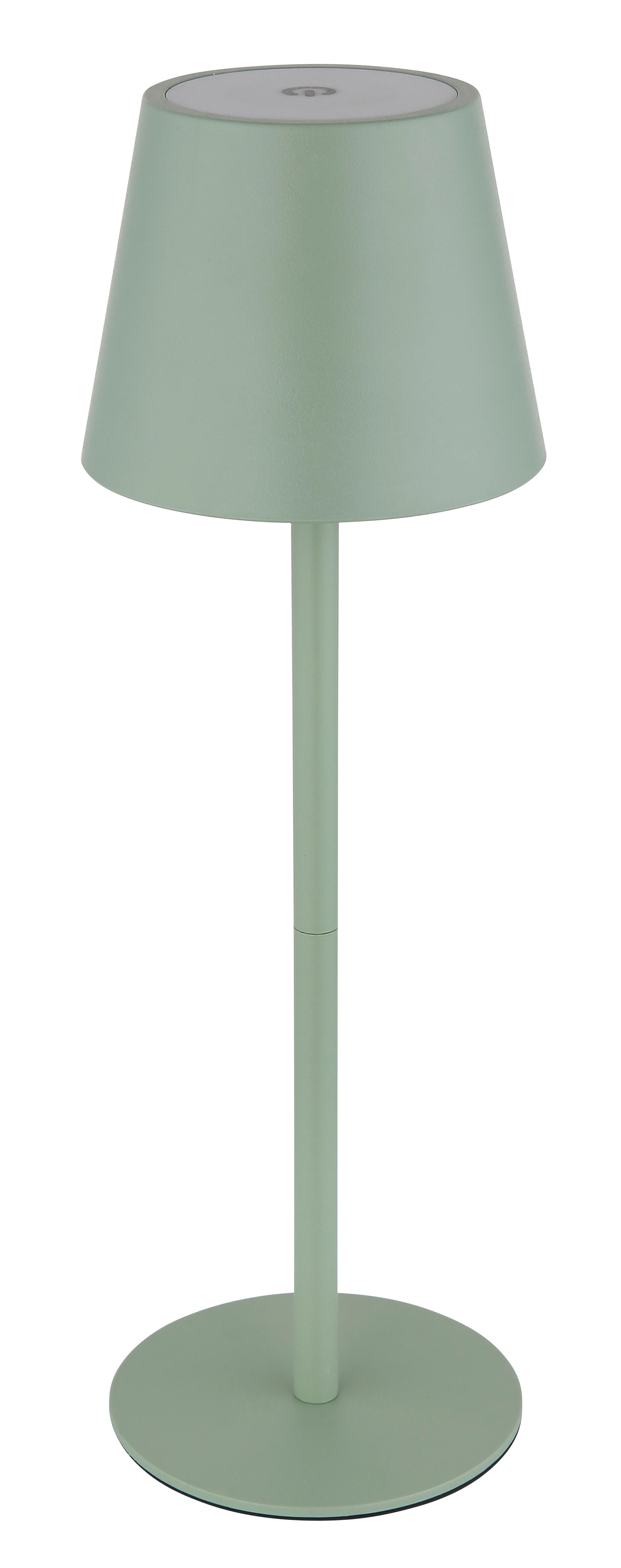 Akku-Tischleuchte 58488bg Verschlusslicht - Hellgrün, Design, Kunststoff/Metall (11,5/36cm) - Globo