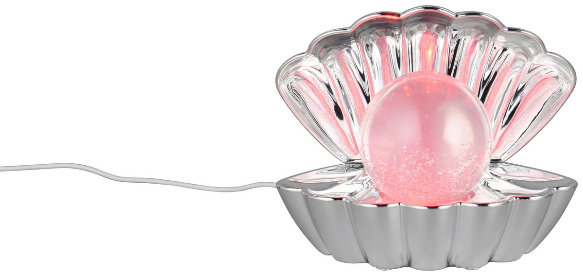 LED-Dekoleuchte Shelly - Chromfarben, Basics, Kunststoff/Metall (17,5/14,5/12,5cm) - Luca Bessoni