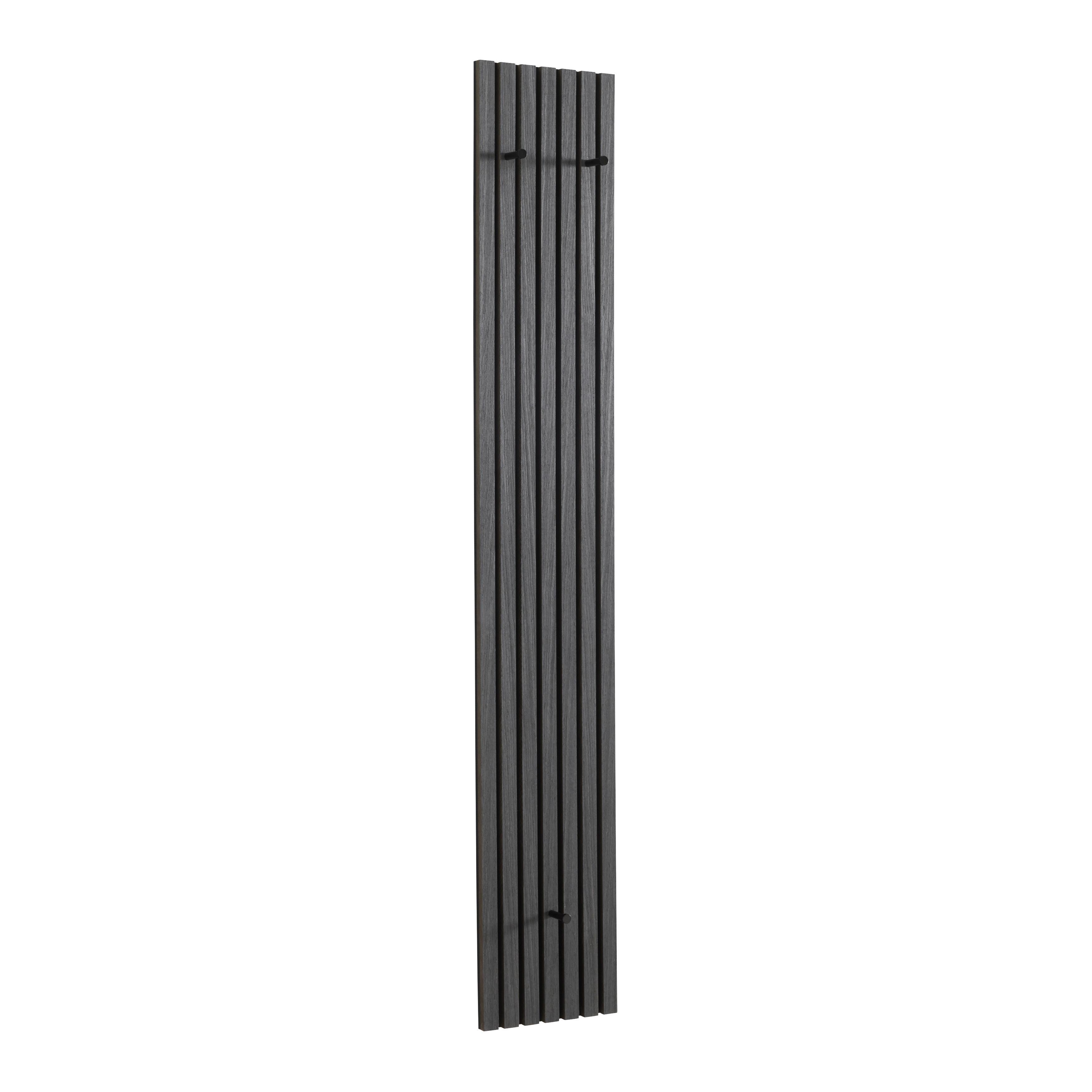 Šatníkový panel GRACE v dekore dub sivý - sivá, Modern, kompozitné drevo/textil (25/160/7cm) - Mömax