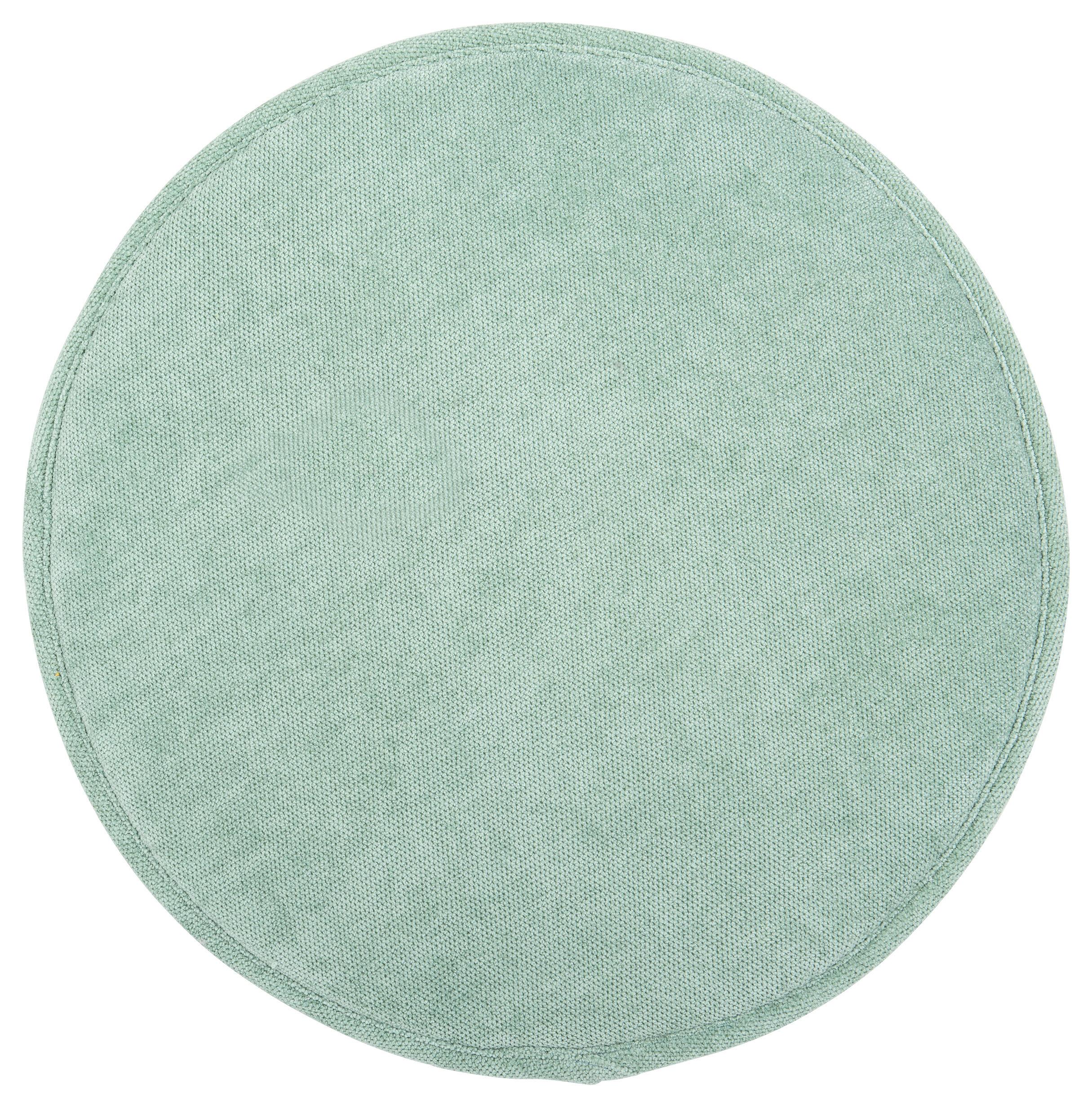 Sitzkissen Campino Mintgrün ⌀ 38 Cm Polyester - Mintgrün, MODERN, Textil (38/2,5cm) - Luca Bessoni