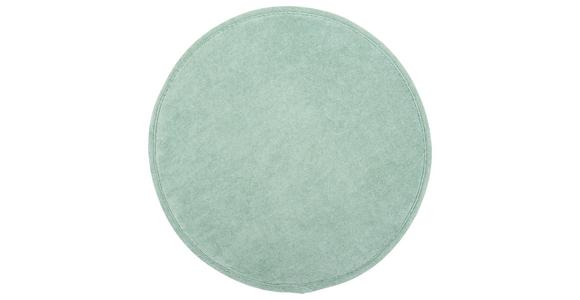 Sitzkissen Campino Mintgrün ⌀ 38 cm Polyester - Mintgrün, MODERN, Textil (38/2,5cm) - Luca Bessoni