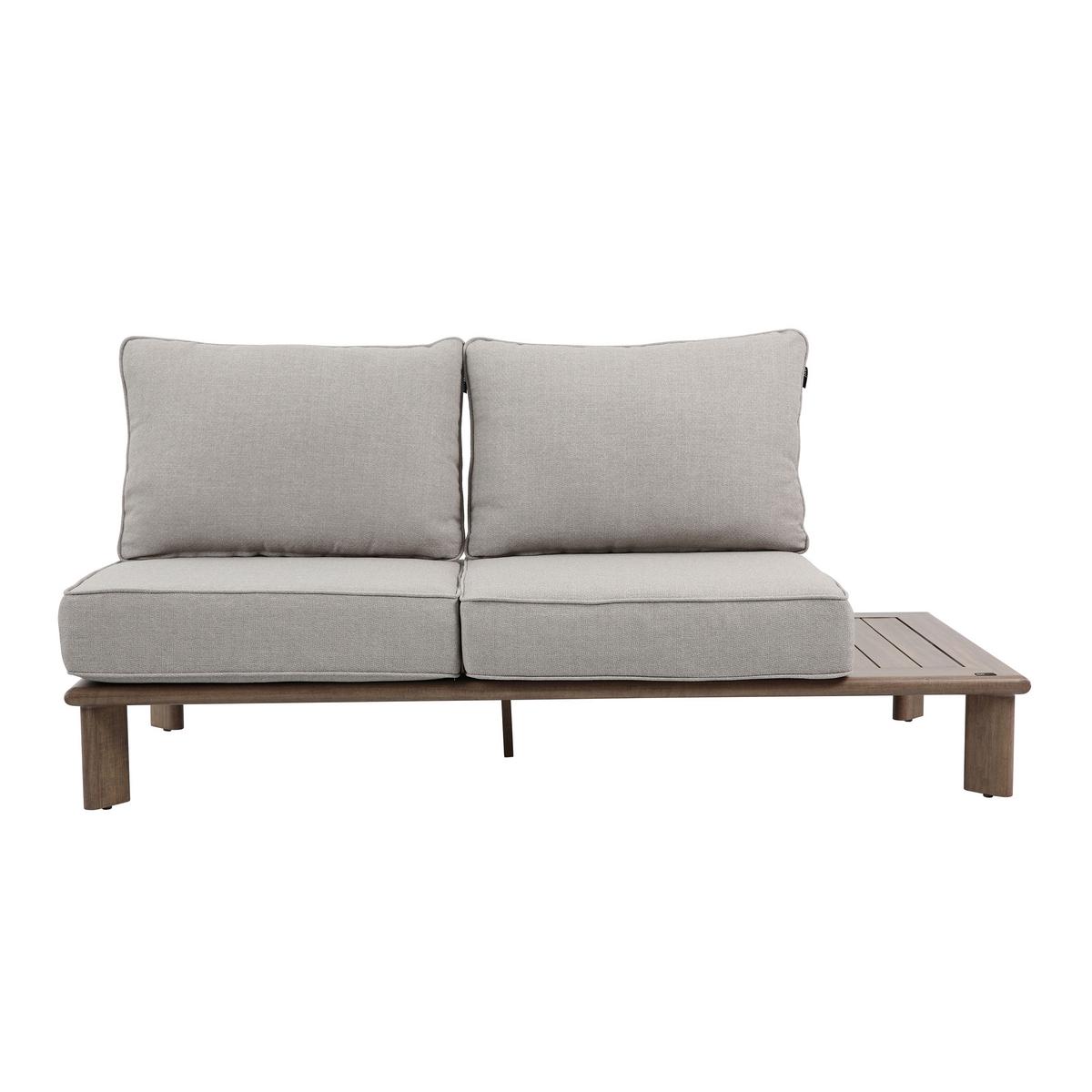 Dining-Loungeset Avery Beige - Eichefarben/Braun, Basics, Metall (290/290/68cm) - Ambia Garden
