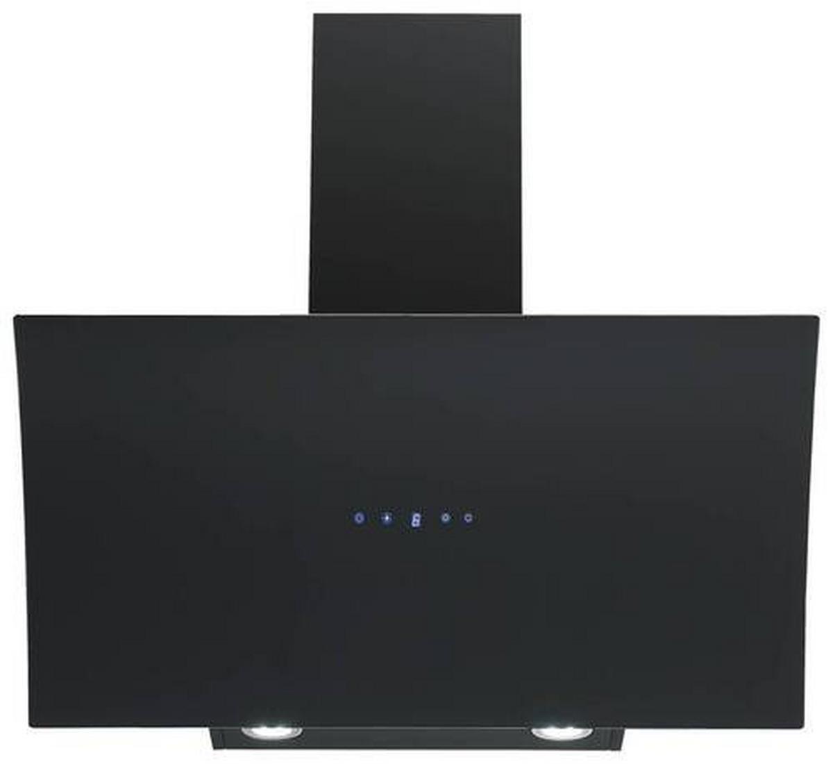 Kopffreihaube Respekta Alia Stahl Schwarz B: 90 Cm, Led - Schwarz, Trend, Kunststoff/Metall (90/80,5-118,5/40,2cm) - Respekta