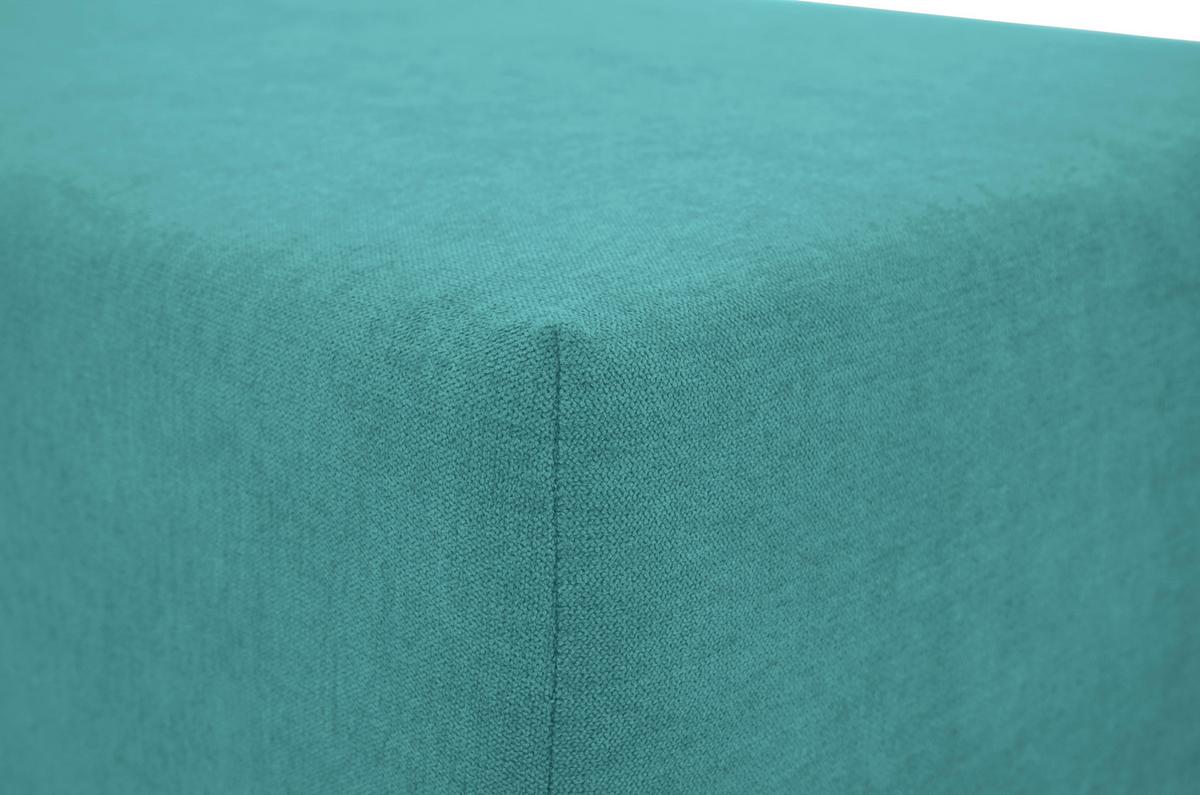 Ecksofa Time Petrol S: 178x248 cm - Petrol/Schwarz, Design, Textil (178/248cm) - MID.YOU