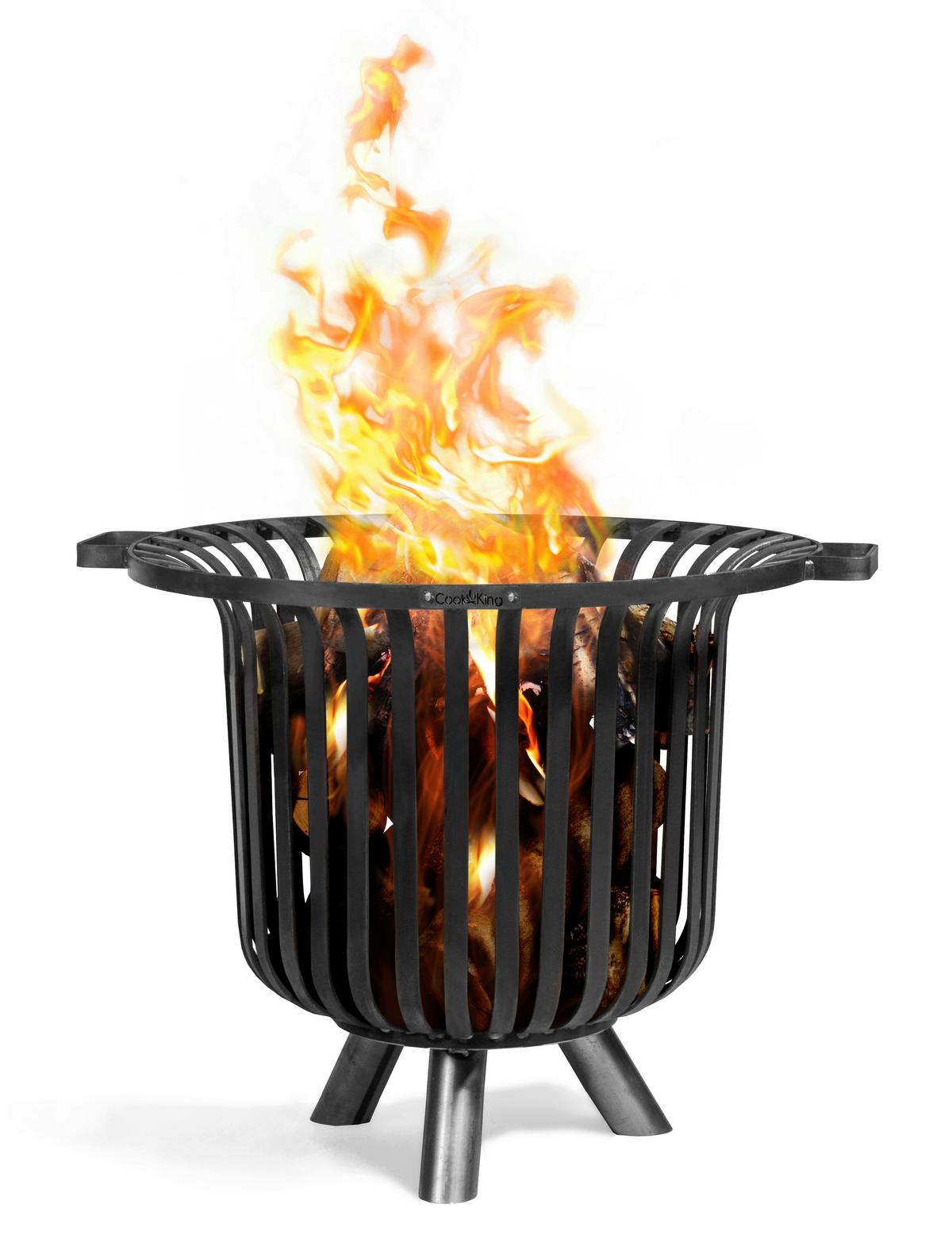 Feuerschale Feuerkorb Verona 60 - Schwarz, Basics, Metall (60/52cm)