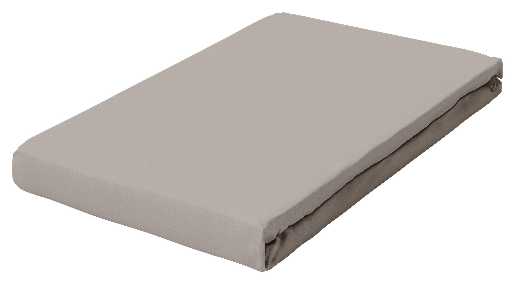 Boxspring-spannleintuch Pure Boxspring - Sandfarben, Basics, Textil (90-100/190-220cm) - Schlafgut