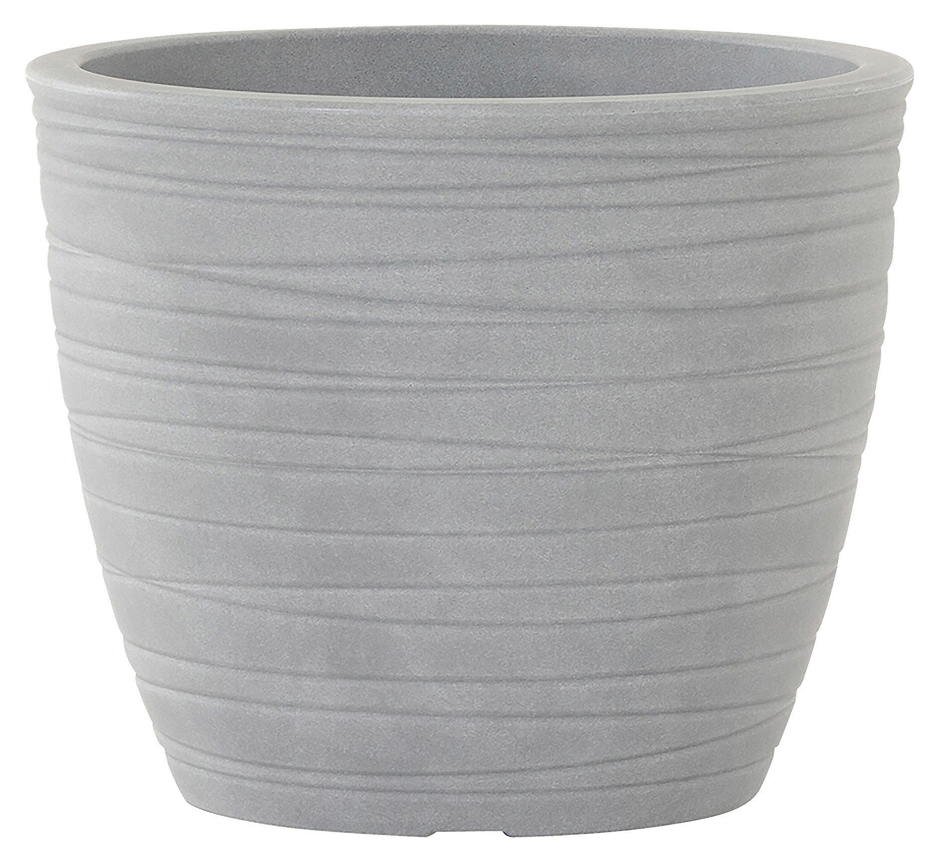 Pflanzentopf Grau D: 48 cm - Grau, Basics, Kunststoff (48/42cm) - Siena Garden