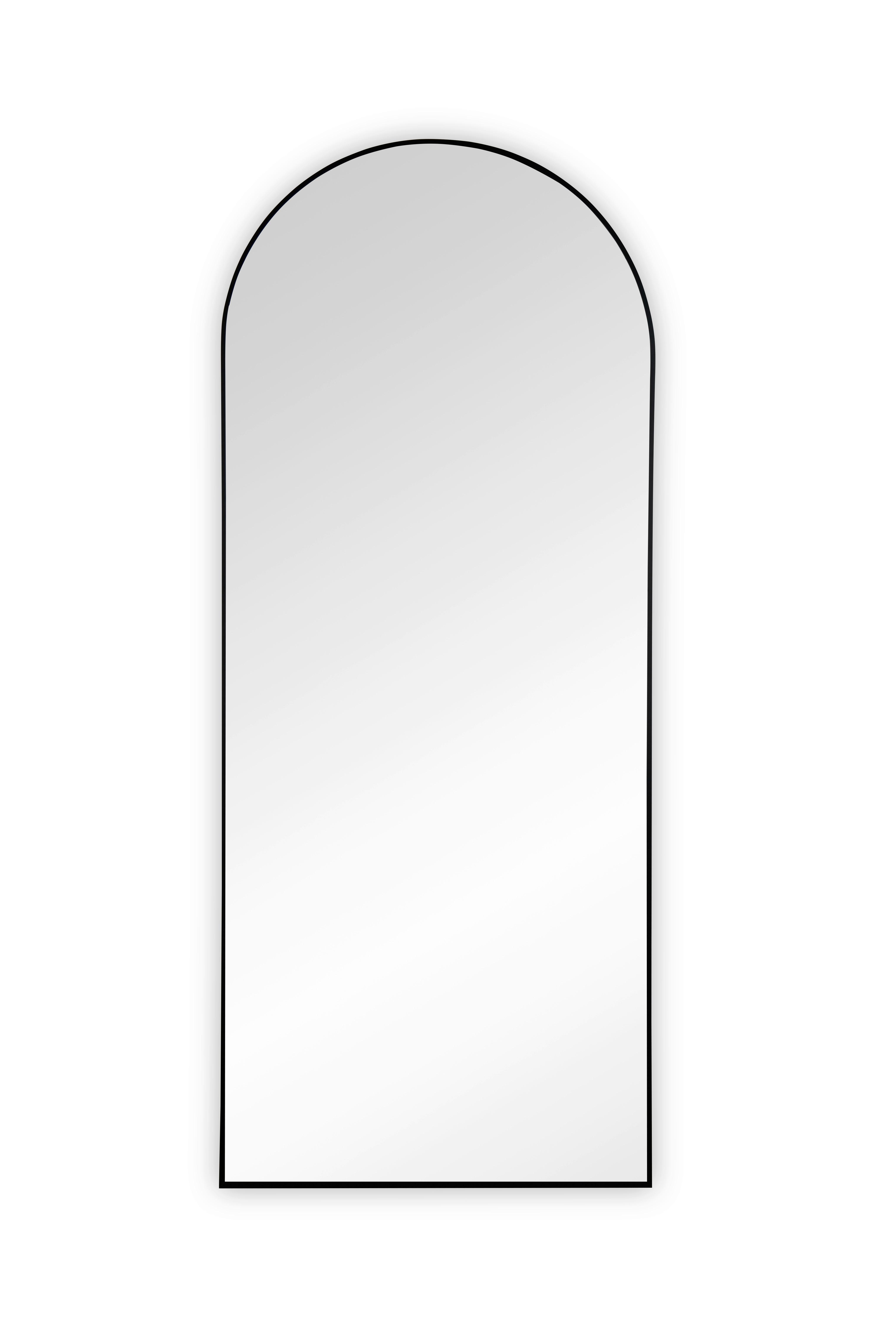 STOJACÍ ZRCADLO BRITT - černá, Moderní, kov/sklo (70/170cm) - Mömax