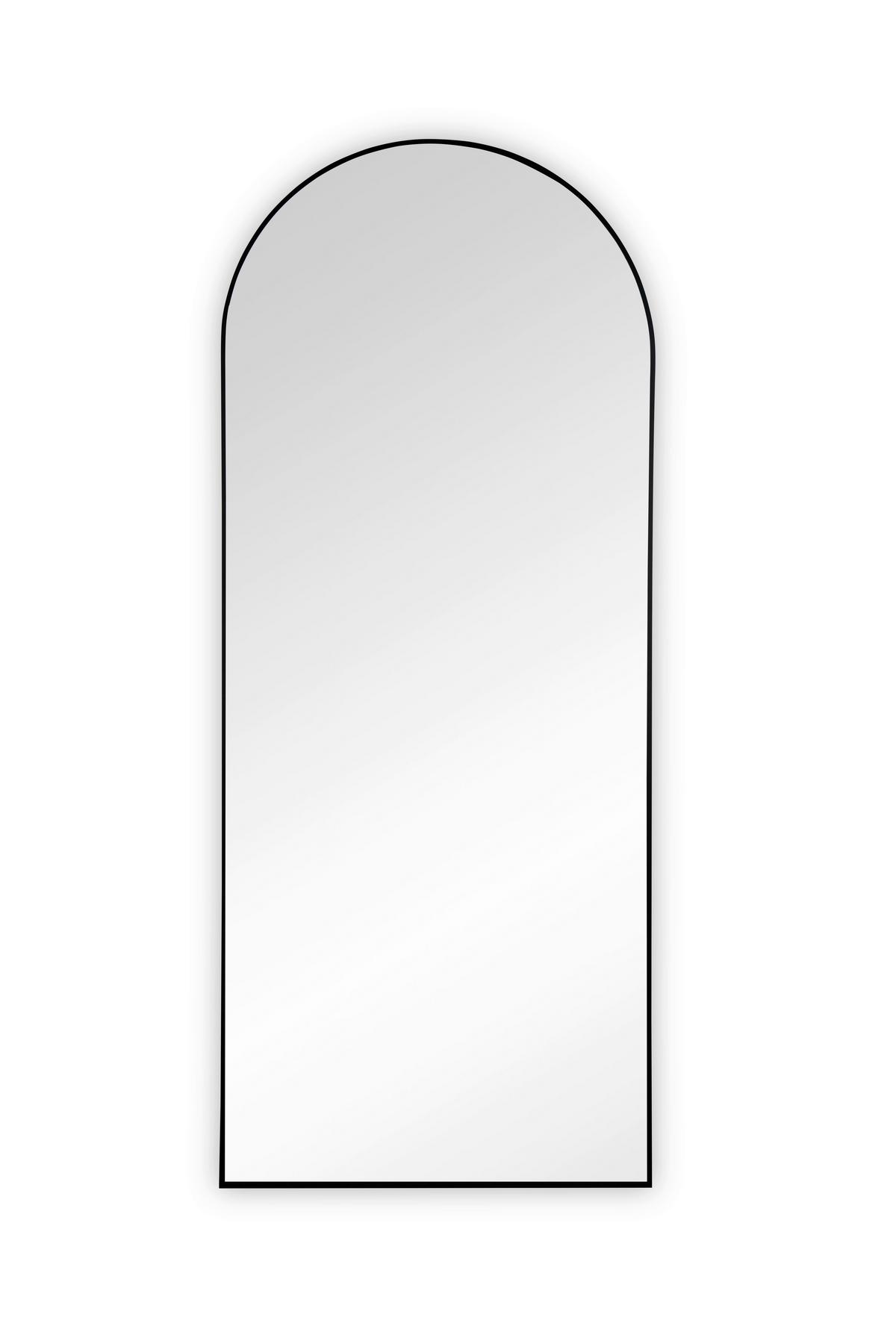 STOJACIE ZRKADLO BRITT - čierna, Modern, kov/sklo (70/170cm) - Mömax