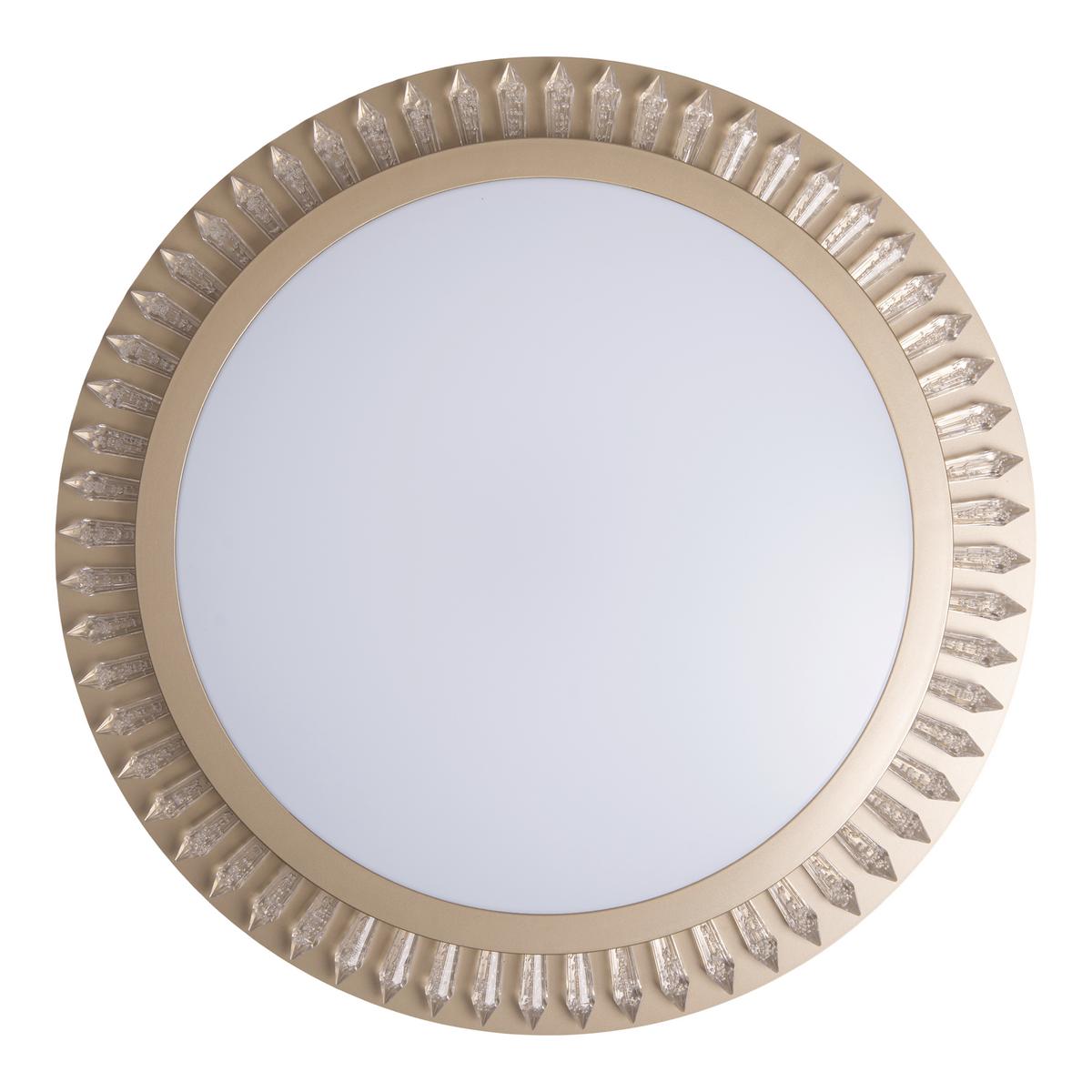 Led-deckenleuchte Ø 48 Cm Dimmbar Mit Fernbedienung - Goldfarben, KONVENTIONELL, Kunststoff/Metall (48/6,5cm) - Näve