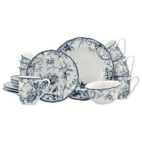 KOMBISERVICE Blau, Weiß, 16--Teilig. - Blau/Weiß, Basics, Keramik - Creatable