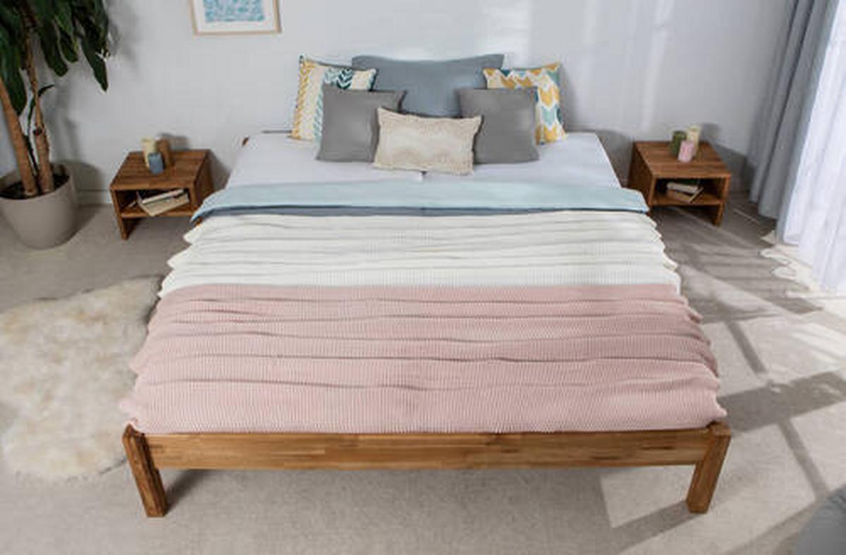 Futonbett Dora - Naturfarben, MODERN, Holz (180/200cm) - MID.YOU