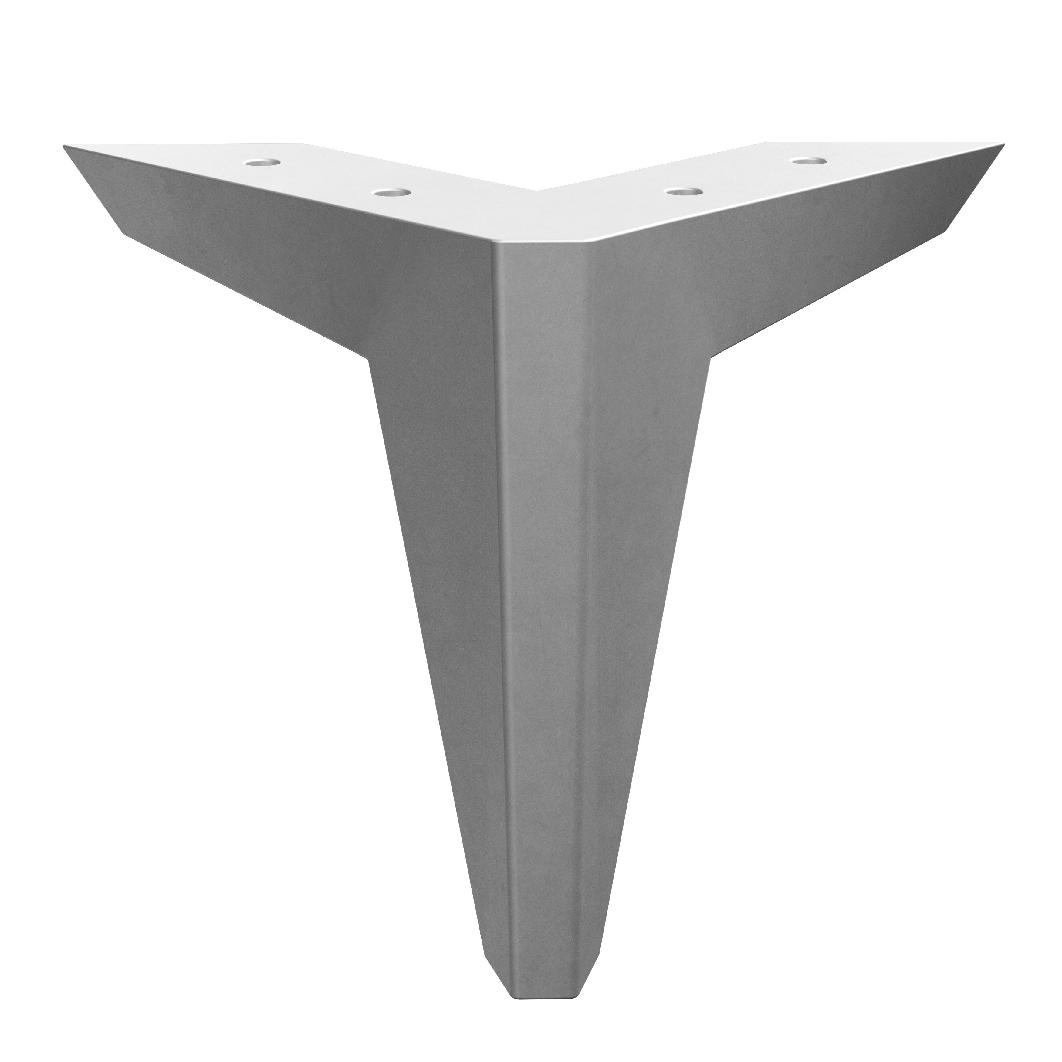 Fußset Passend Zu Unit Elements - Chromfarben, MODERN, Kunststoff (12cm) - Ondega