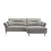 Ecksofa Piatelli Grau S: 269x172 cm - Schwarz/Grau, MODERN, Textil (269/172cm) - MID.YOU