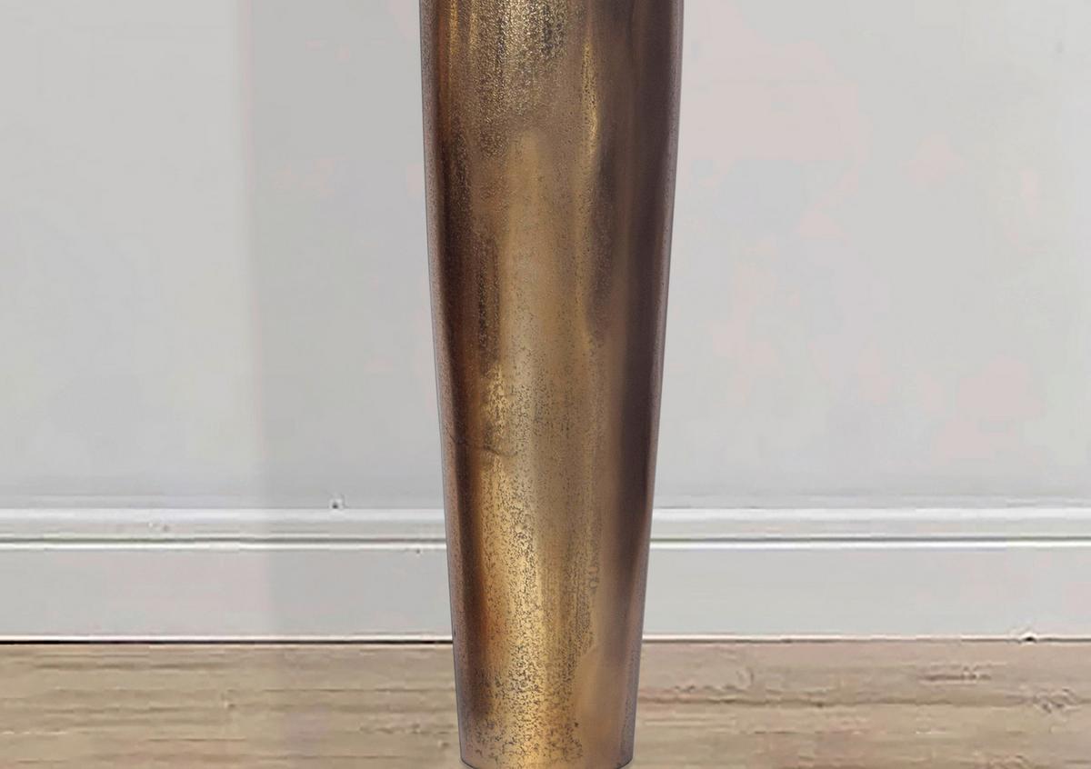 Dekovase Bottle L Goldfarben B: 14 cm - Goldfarben, Design, Metall (14/100/14cm) - Livetastic