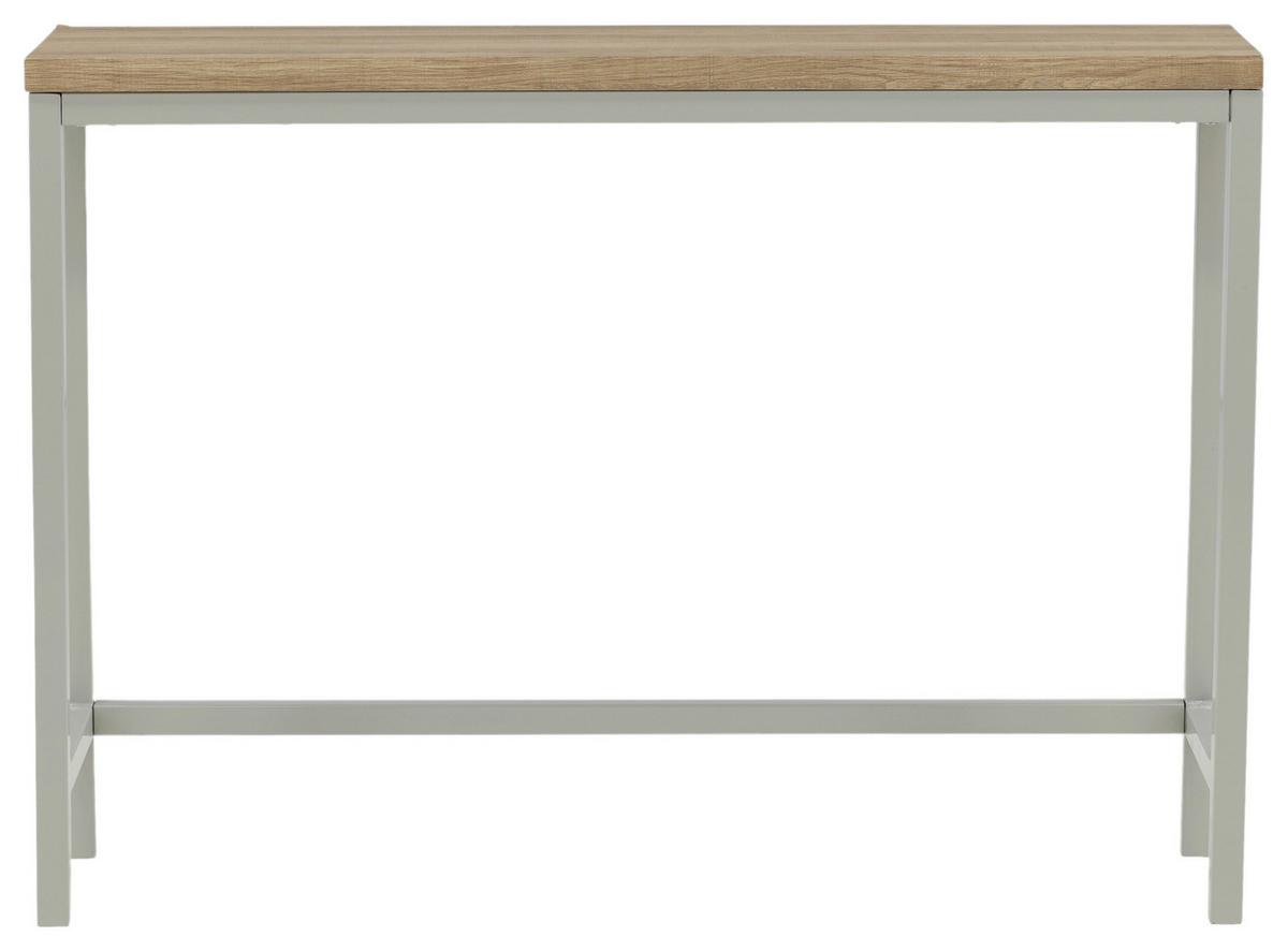 Beistelltisch Rise Naturfarben/grau B: 110 Cm - Naturfarben/Grau, Design, Holzwerkstoff/Metall (110/30/80cm) - Livetastic