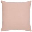 Zierkissen Nora 45x45 cm Polyester Rosa mit Zipp - Rosa, MODERN, Textil (45/45cm) - Luca Bessoni