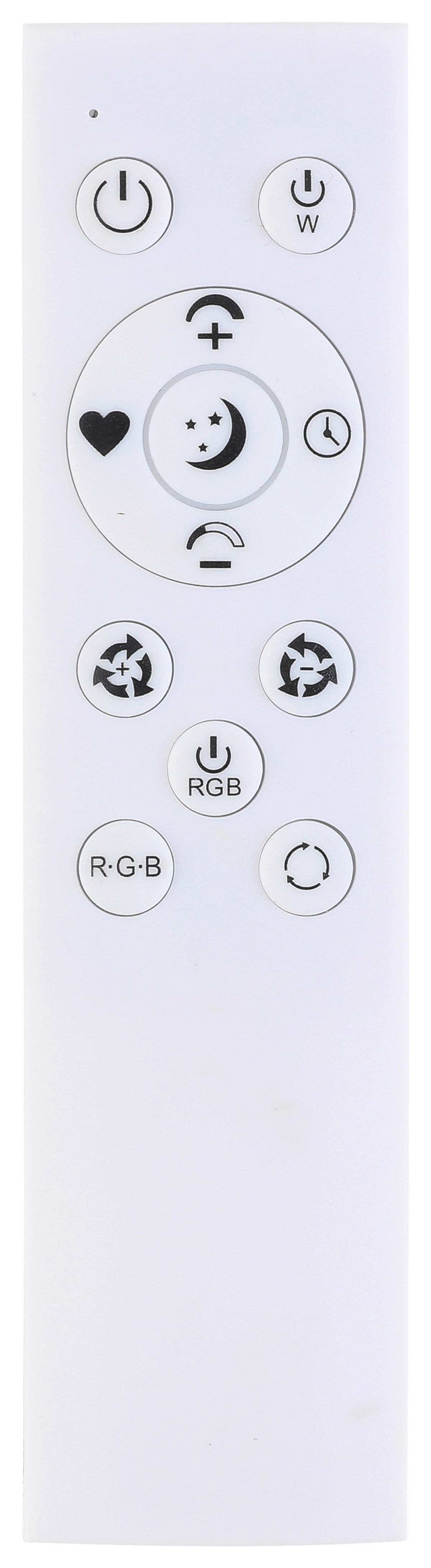 Led-deckenleuchte Ava Ava - Schwarz/Weiß, MODERN, Kunststoff/Metall (38,2cm) - Luca Bessoni
