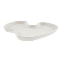 DEKORAČNÍ TALÍŘ LYA - bílá, Konvenční, keramika (24/3/21.5cm) - Modern Living