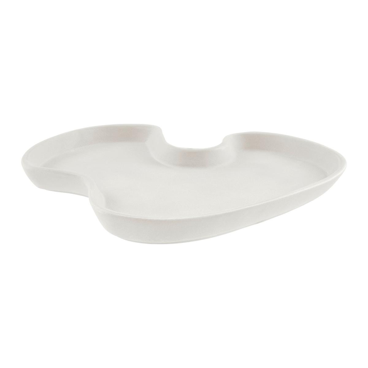 DEKORAČNÍ TALÍŘ LYA - bílá, Konvenční, keramika (24/3/21.5cm) - Modern Living