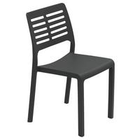 Gartenstuhl Mistral Anthrazit - Anthrazit, Basics, Kunststoff (46,5/82/52,5cm)